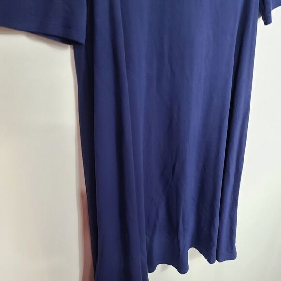 Forever 21 Blue Cold Shoulder Women's Tunic Dress - Picture 7 of 10